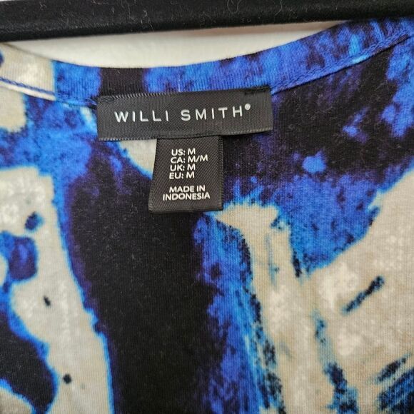 Willi Smith Dress Tank Mini Blue Pattern Business Casual Cocktail Neutral Trendy - Picture 7 of 9